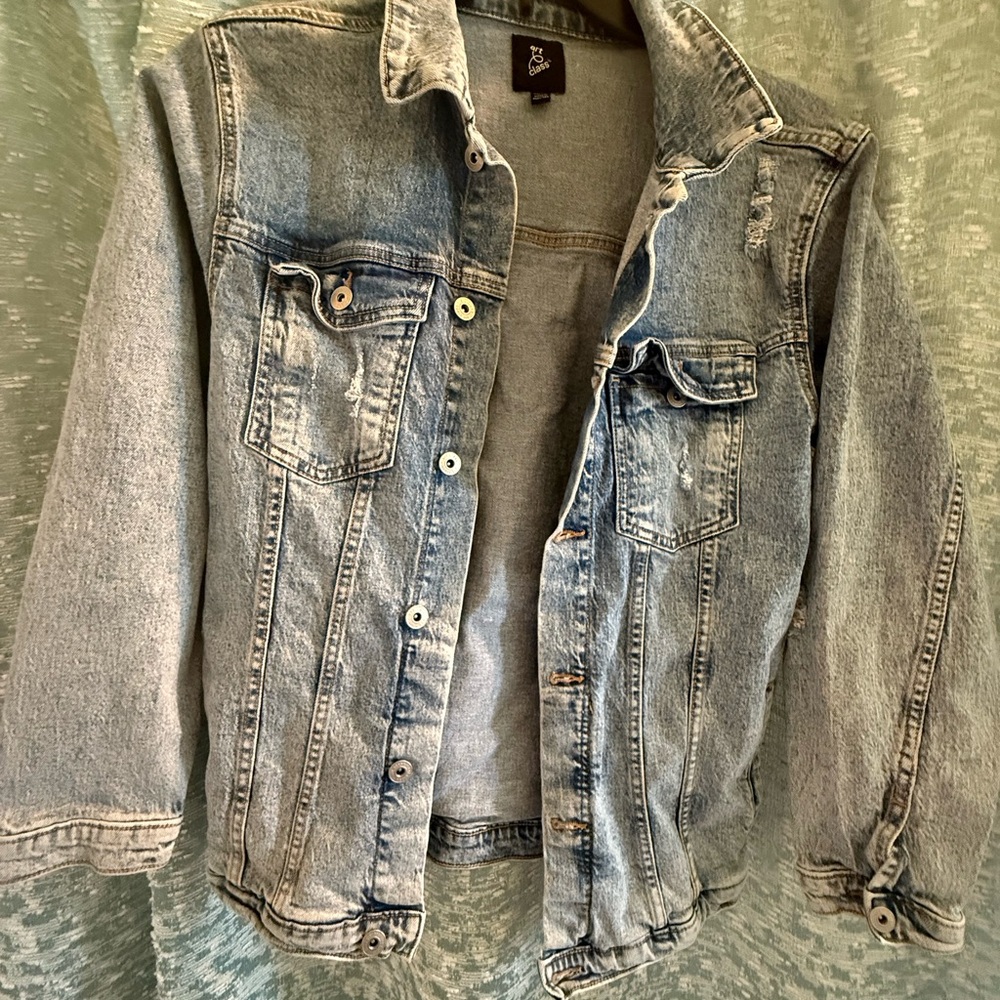 Stylish Light Blue Denim Jacket